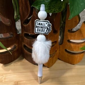 Boss Babe Pen 💼 Handmade Beaded Pen for Small Business Owners + Refill